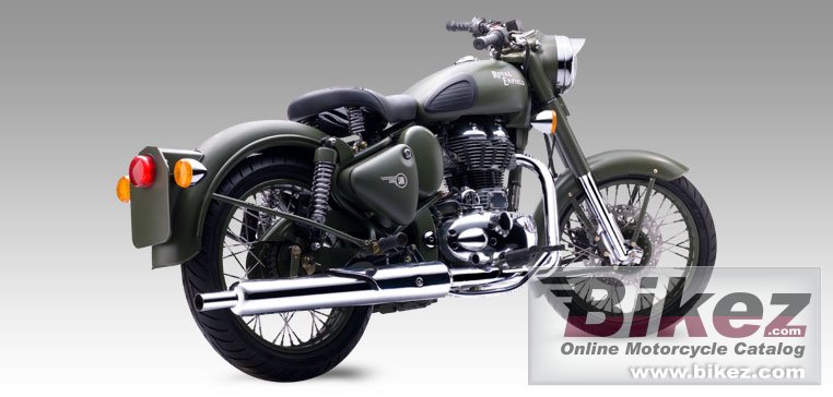 Big Enfield classic battle green picture and wallpaper from Bikez.com